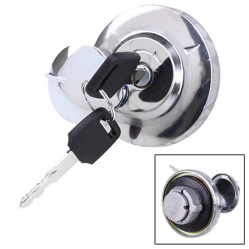 Larlansz Fuel Gas Tank Cap Lock Cover with Keys compatible with Honda VTX Shadow Aero ACE Rebel Magna VLX VT600 Spirit 600 750 1100 1300 Yamaha Vstar 650 1100 - Image 5